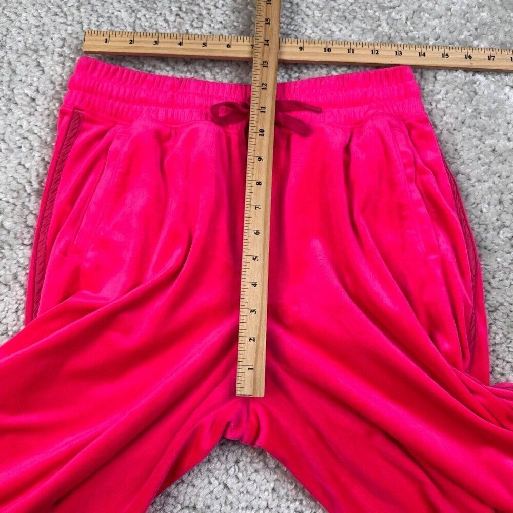 Aerie Bright Lights Velour High Waisted Wide Leg Pants Rose Pink - Picture 7 of 10